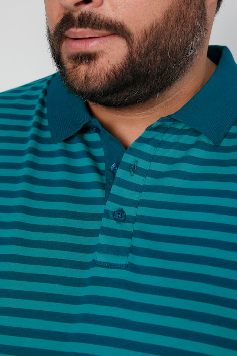 Boston Park Poloshirt, Langarm, Bauchfit, Ringel, bis 80/82