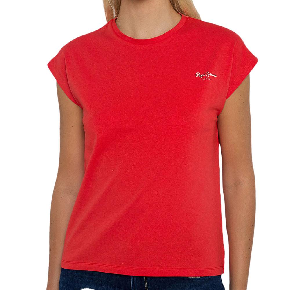 Pepe jeans T-shirt Rouge Femme Pepe Jeans Bloom