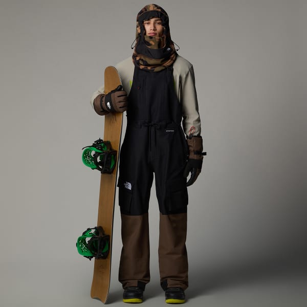 Pantalon de ski THE NORTH FACE DRAGLINE BIB TNF BLACK/SMOKEY BROWN