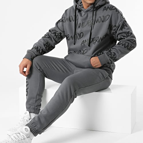 Ensemble De Survêtement AN11005 Gris Anthracite