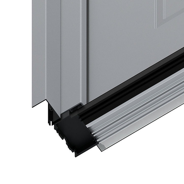 Tapée d'isolation pour porte acier gris clair 120 mm Radex