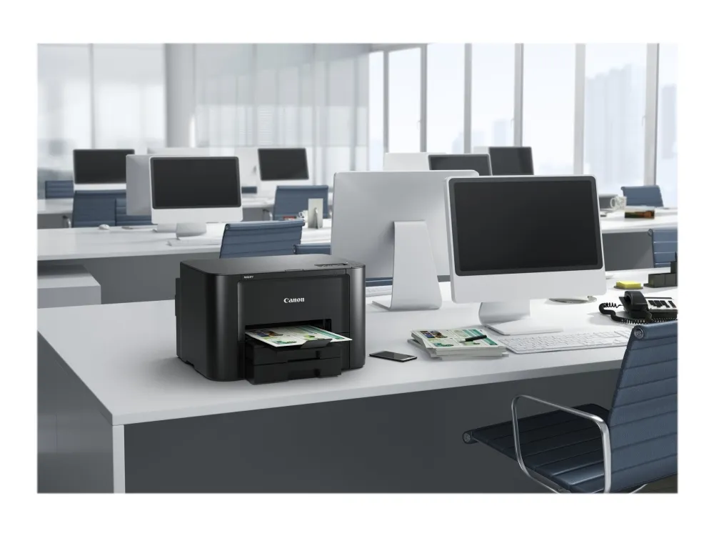 Canon MAXIFY iB4150 - Printer - farve - Duplex - blækprinter - A4/Legal - 600 x 1200 dpi - op til 24 ipm (mono) / op til 15.5 ipm (farve) - kapacitet: 500 ark - USB 2.0, LAN, Wi-Fi(n)