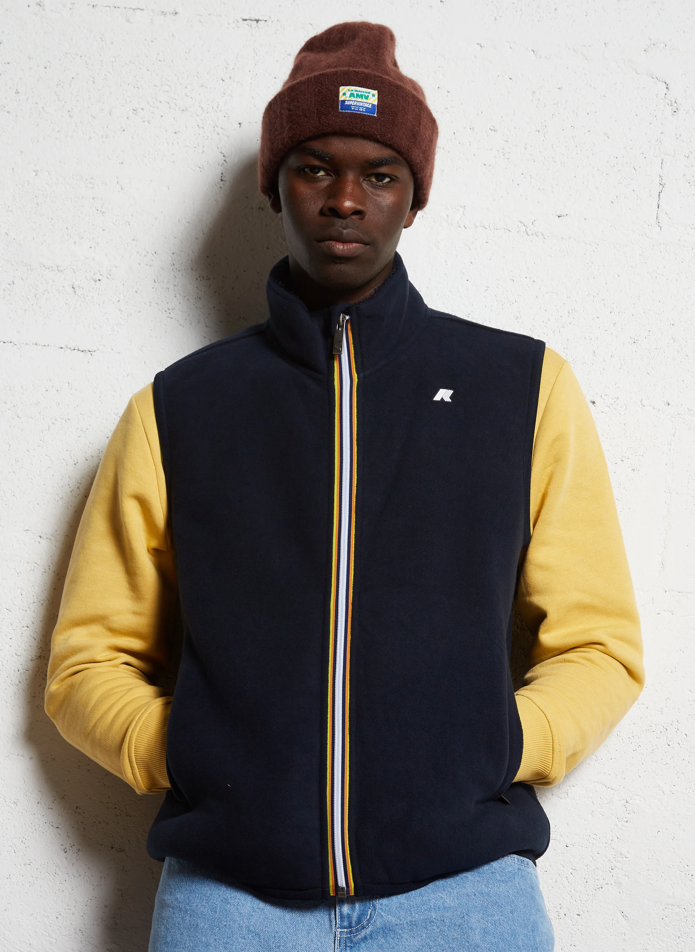 YANNICK SHERPA POLAR - Gilet col montant| Bleu