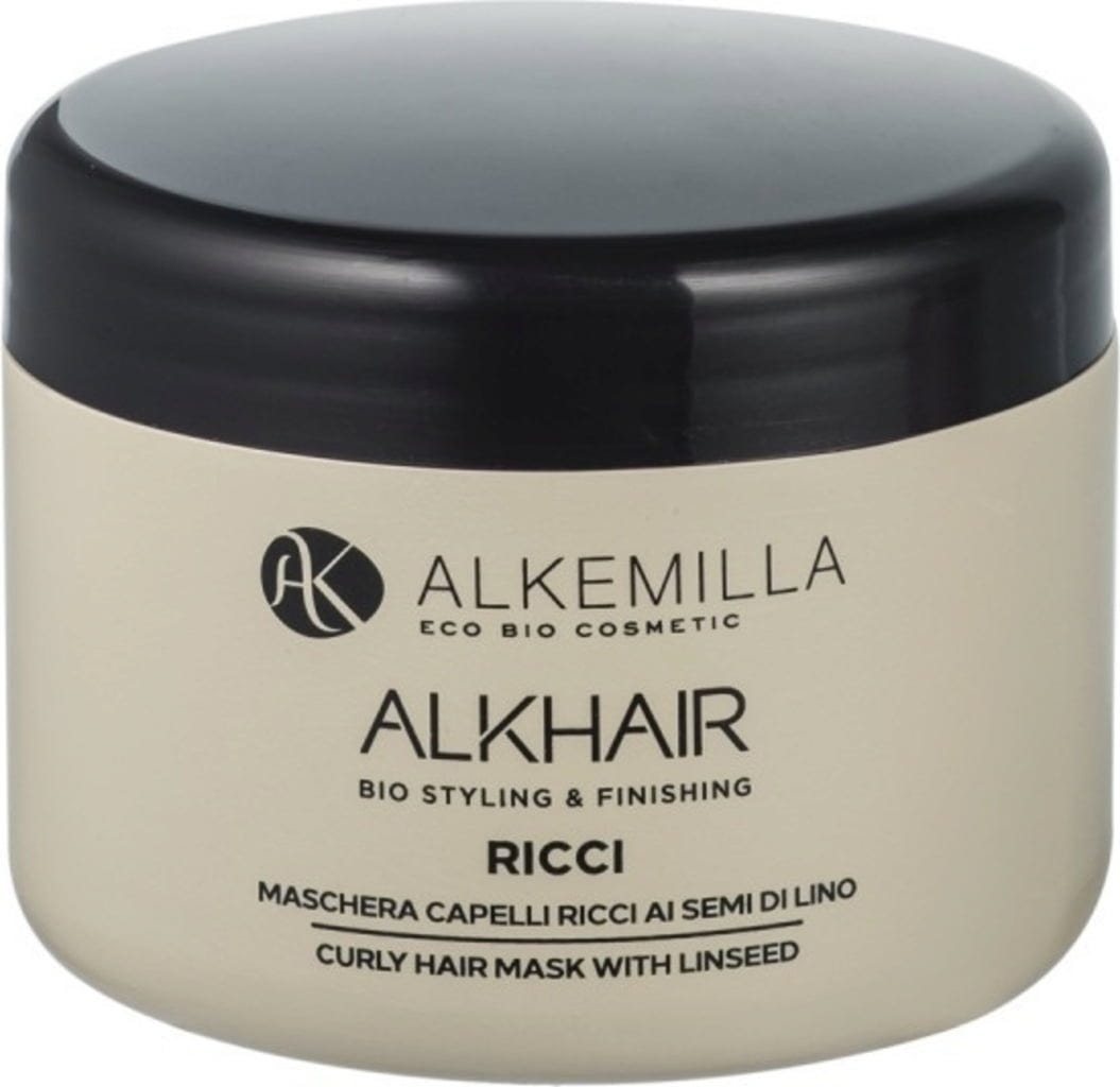 Alkemilla Eco Bio Cosmetic  ALKHAIR RICCI+ Haarmaske Leinsamen, 250 ml
