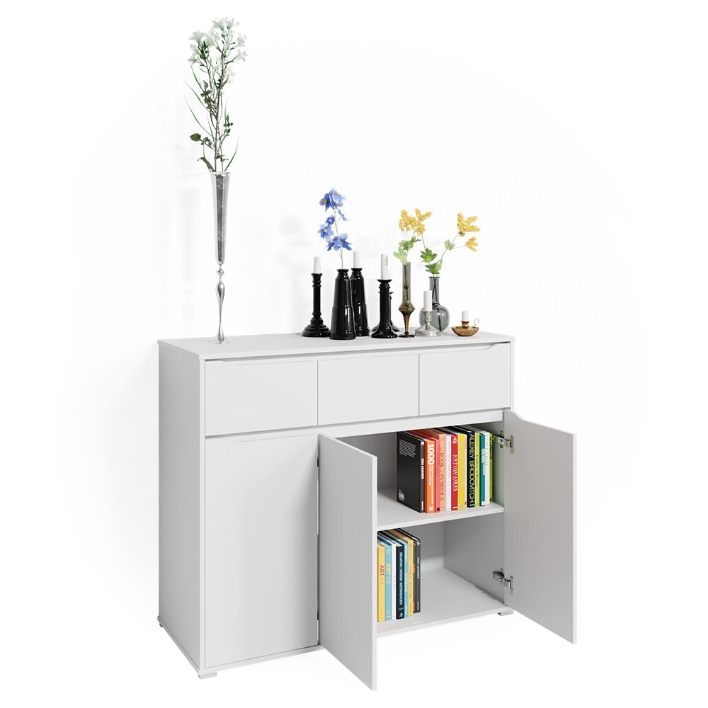 VICCO Kommode RUBEN Weiß Schubladen 120 cm Sideboard Mehrzweckschrank Schrank