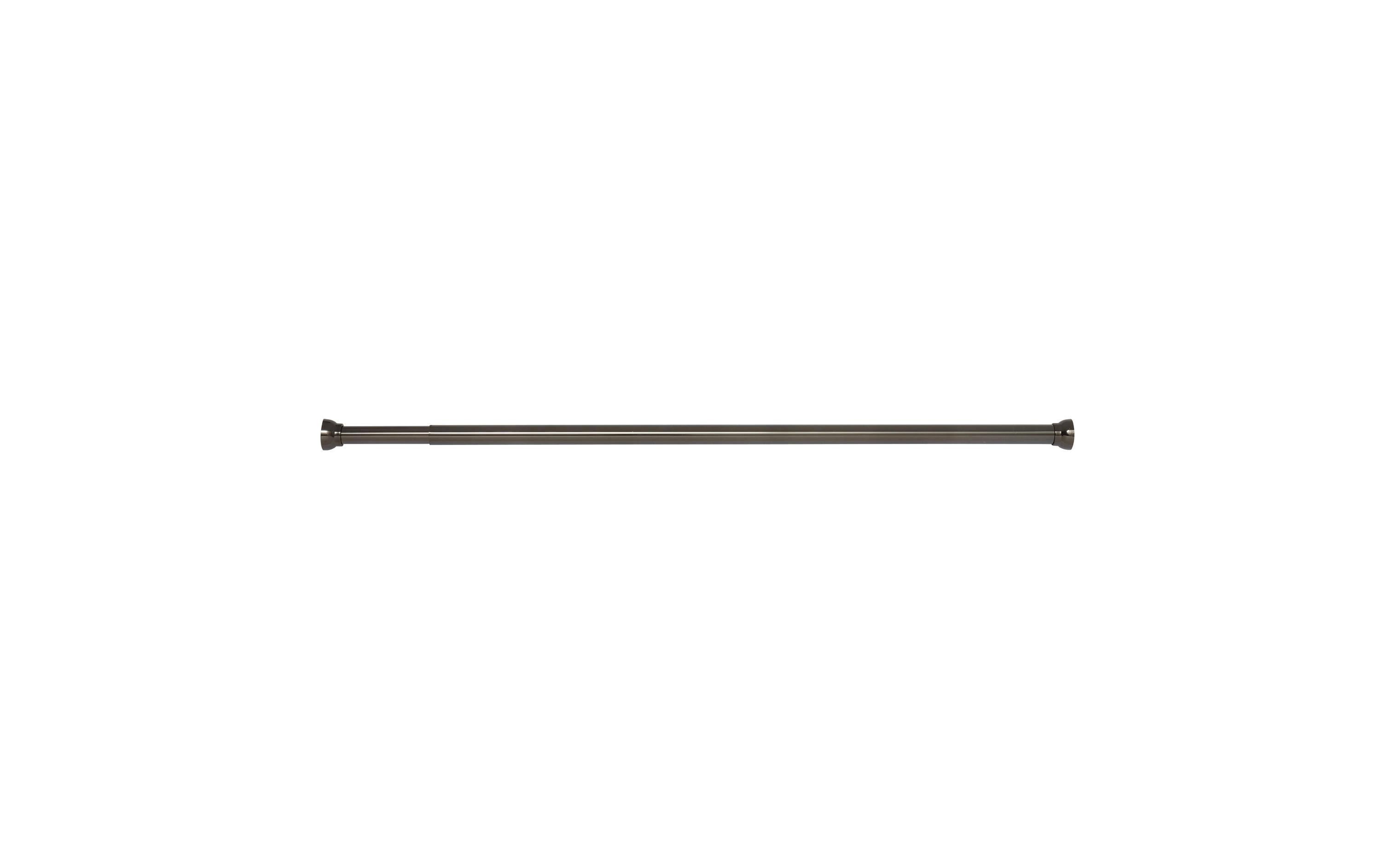 Duschvorhangstange Kreta 125/220 x 2.1 cm, SchwarzDuschvorhangs-Stange ohne Bohren