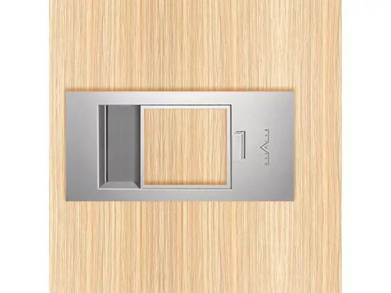 Bloc-porte Miro avec poignée Exclusive grise, H.204 x l.63 cm, aspect chêne clair