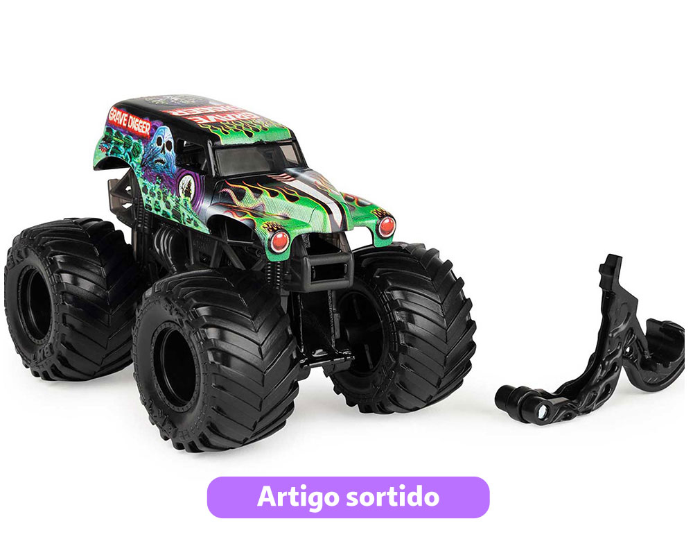VEÍCULOS 1:64 MONSTER JAM MODELOS SORTIDOS