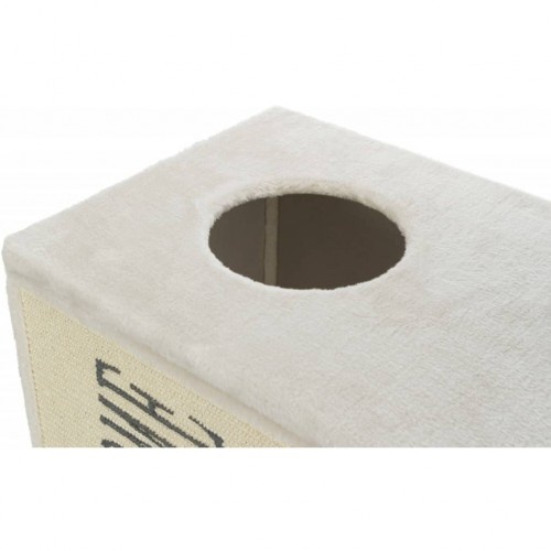 Poste arranhador para gatos cor creme