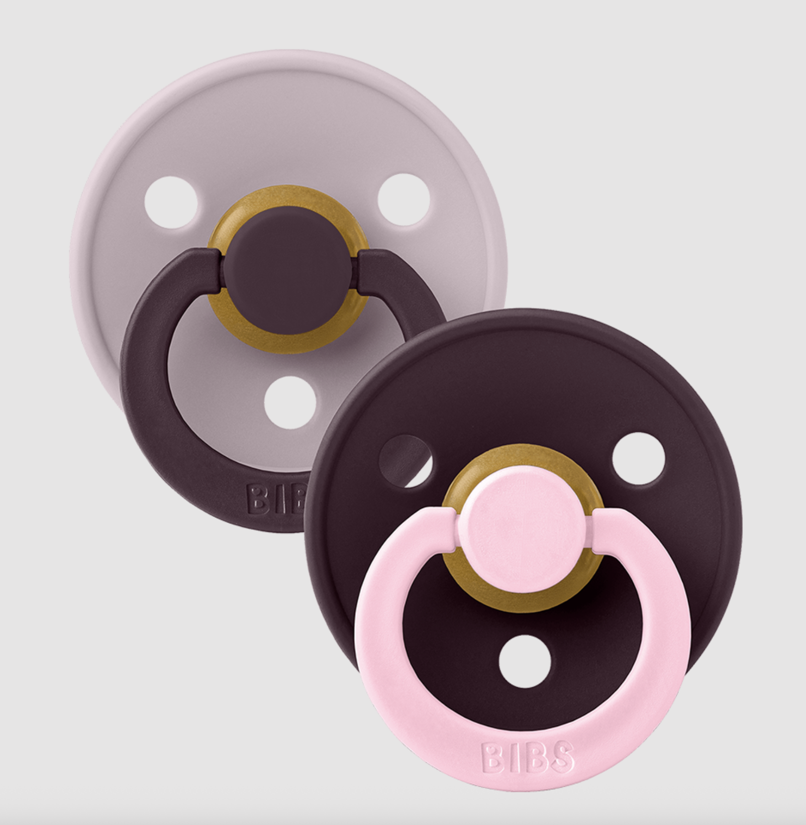 Bibs Speen Studio colour Fushion 2pack Dusky lilac / Plum maat 2