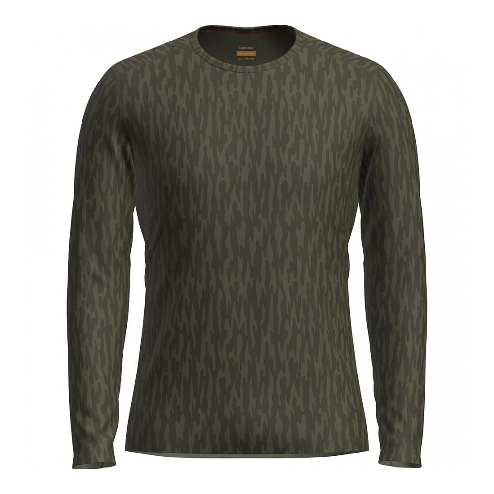 Icebreaker MERINOS 200 OASIS - Sous-couche Homme loden/loden dk/aop