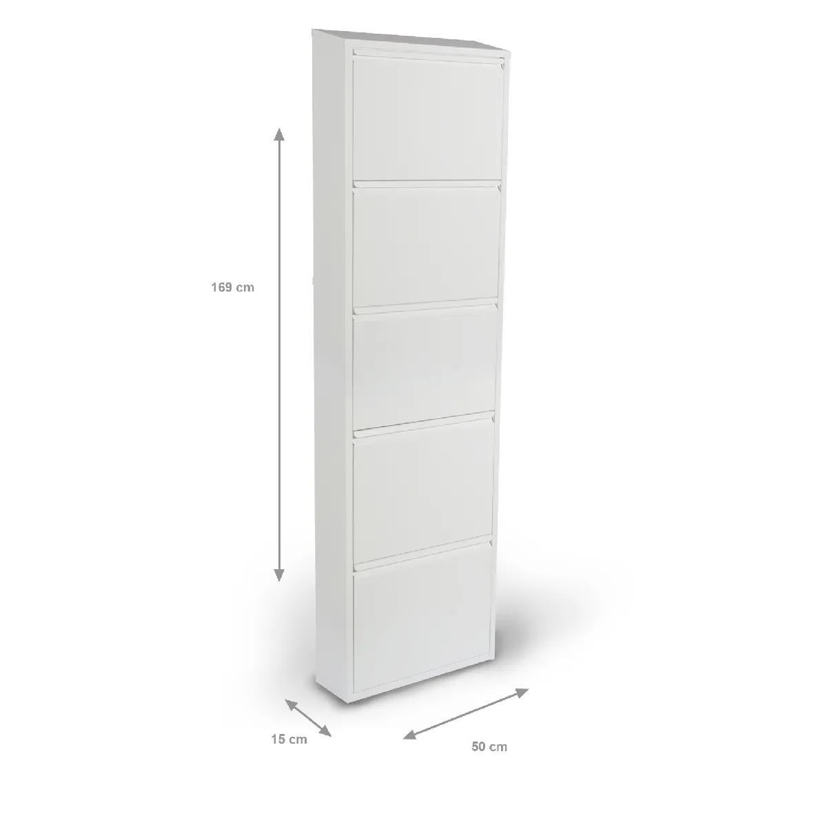 Alter Meuble à chaussures en métal blanc