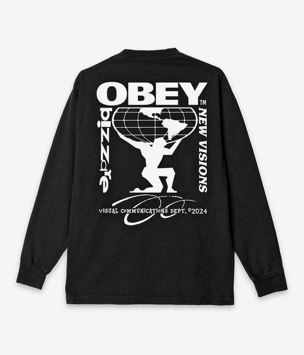 Obey Bizzar New Visions Longsleeve (pigment true vintage black) online kaufen | skatedeluxe