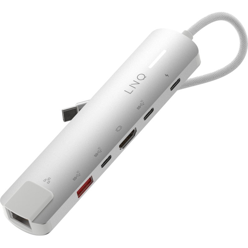 LINQ 6in1 Pro USB-C 10Gbps Multiport Hub with 4K HDMI and Ethernet