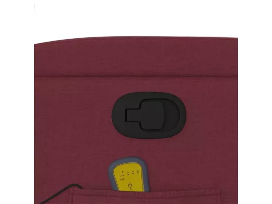 Fauteuil de massage inclinable Rouge bordeaux Tissu