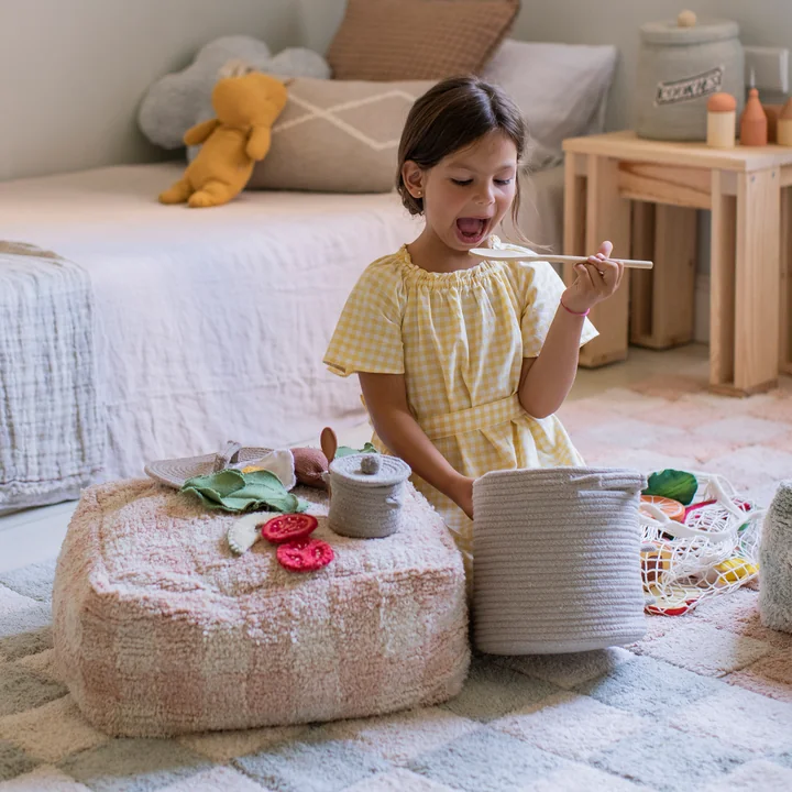 Lorena Canals - Spiel- und Aufbewahrungskorb, mini Rita the Rabbit, creme