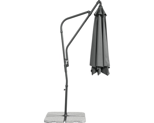 Schneider Genoa parasol Ø 300 cm H 255 cm antraciet