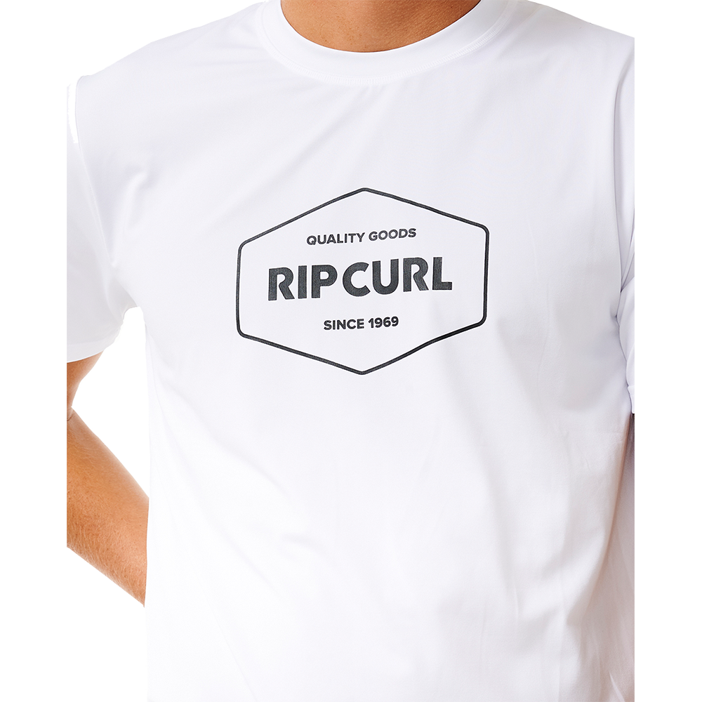 Rip Curl Stapler UPF UV-Shirt Herren weiß