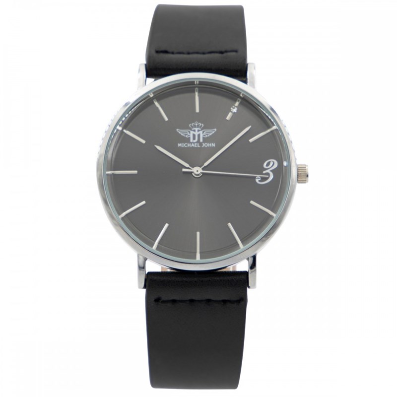 Montre Femme M. JOHN bracelet Cuir Noir