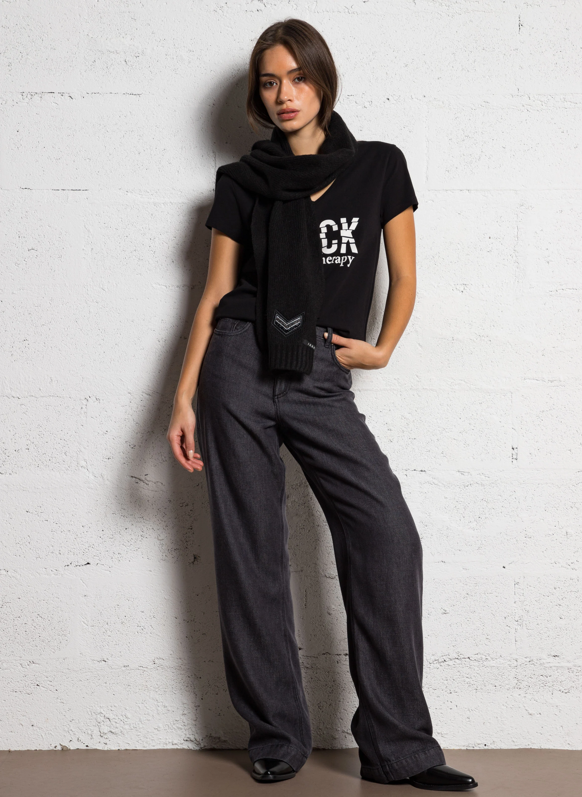 Jean large| Gris