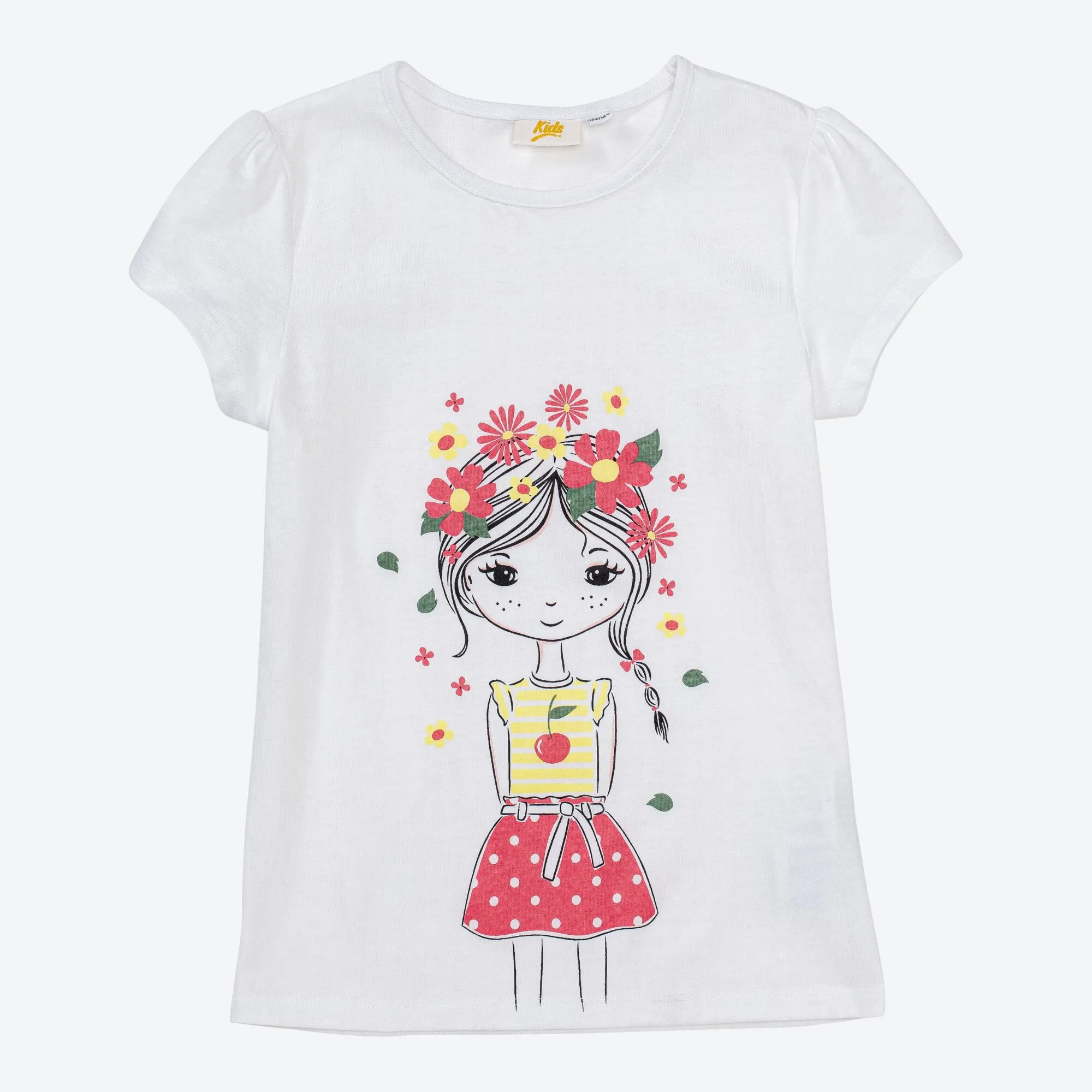 Mädchen-T-Shirt mit schönem Frontaufdruck