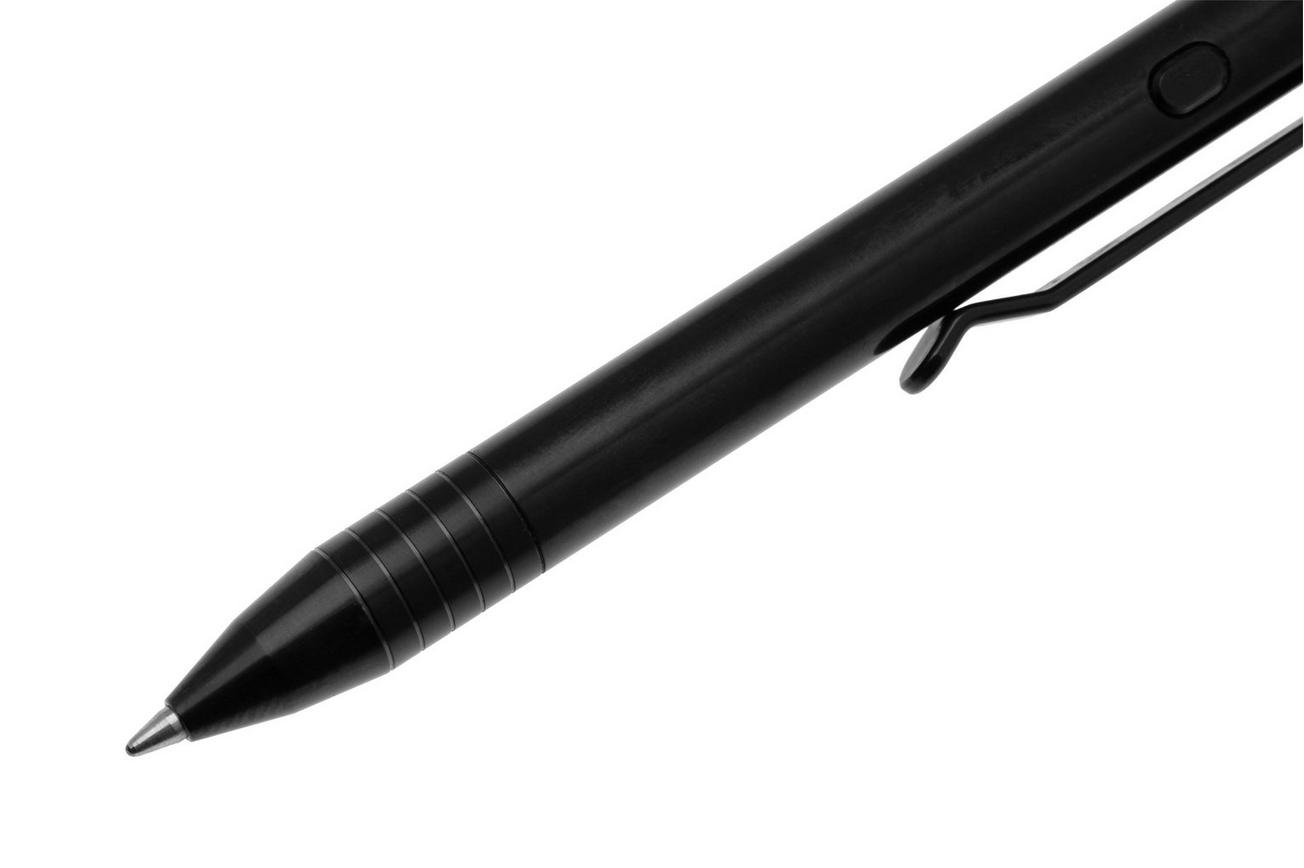 Big Idea Design Mini Dual Side Click Pen MDSC-DLC Black DLC Titanium, everyday carry pen