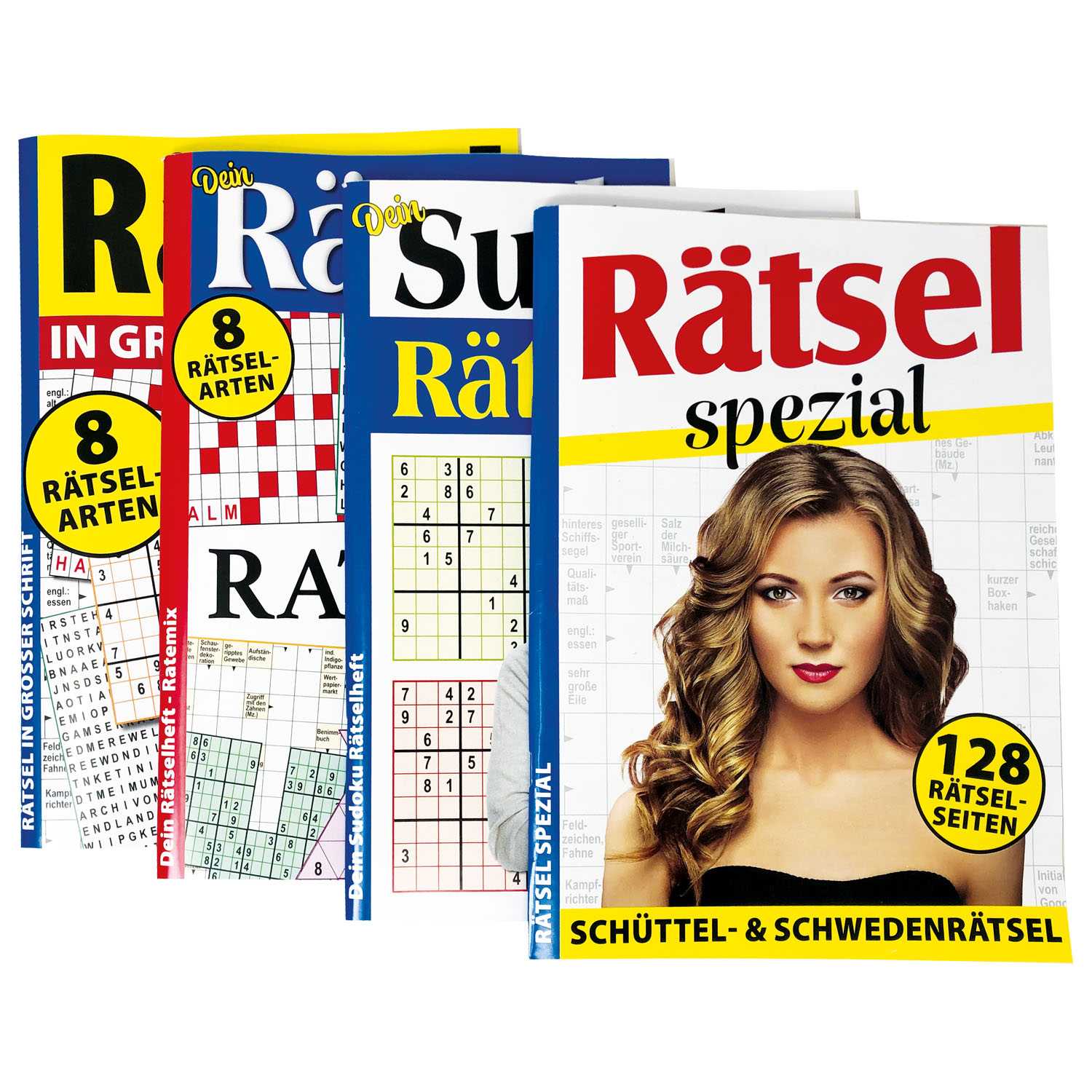Rätsel-/Sudokuheft DIN A4 128 Seiten 4fach