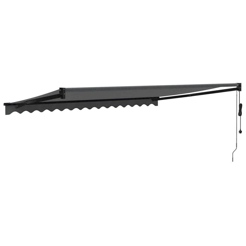Auvent rétractable automatique anthracite 4,5x3 m