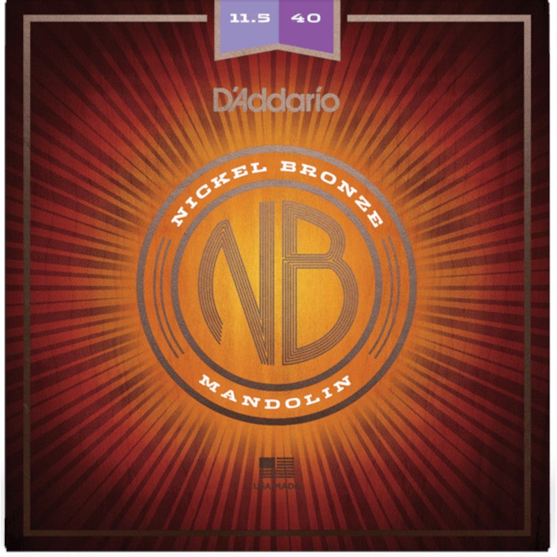 D'Addario NBM11540 Nickel Bronze Custom Medium 11,5-40 snaren voor mandoline