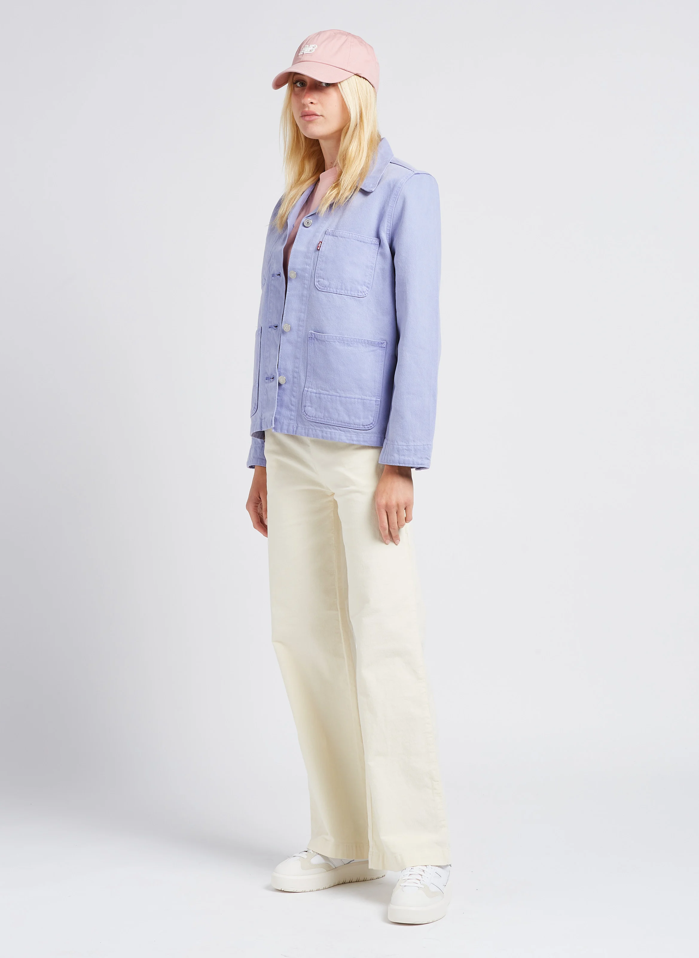 OTIS - Tee-shirt col rond brodé en coton | Rose