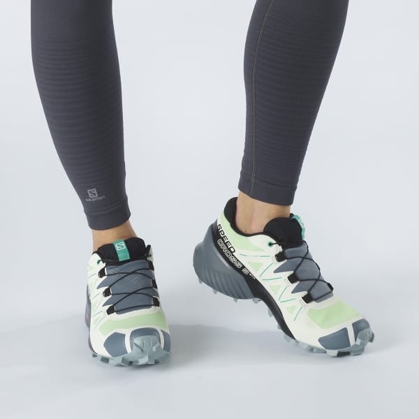 Chaussure trail SALOMON SPEEDCROSS 5 GORE-TEX W PGREEN/STORMY WEATHER/PEACOCK GREEN