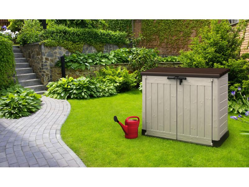 Keter Gartenschrank KST Store It Out MAX Beige/Braun Aufbewahrungsschrank