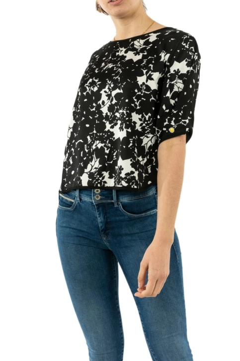 tee shirt molly bracken t931p20 shadow black/white