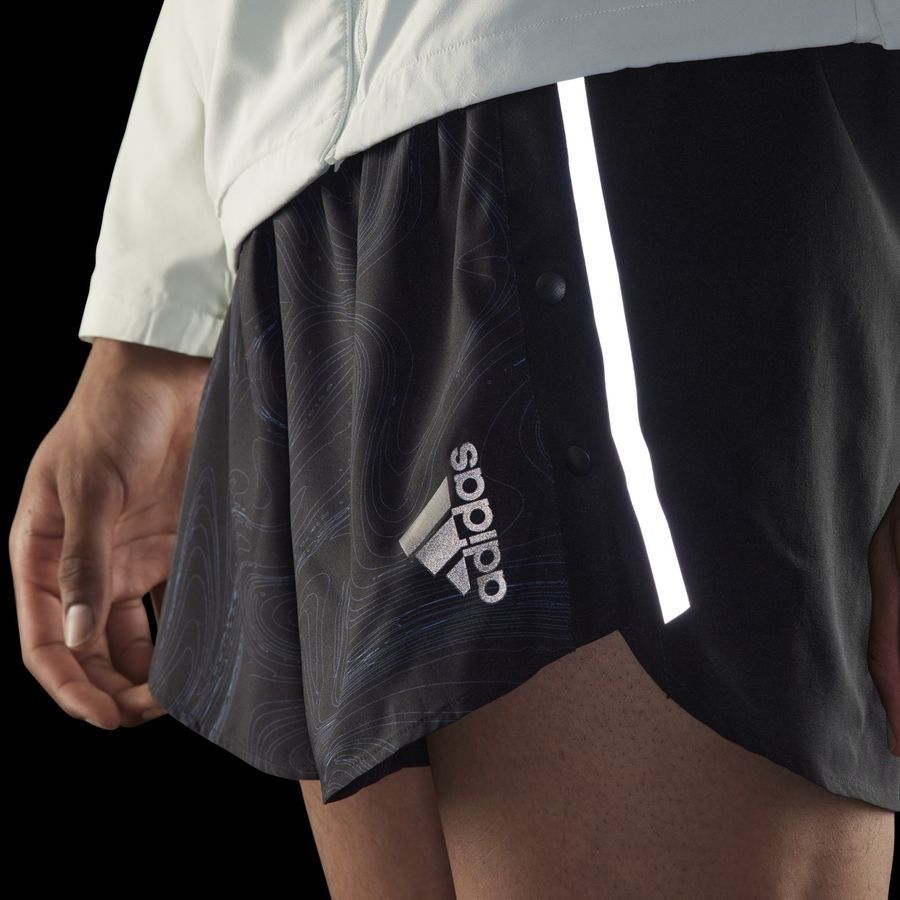 adidas Short Designed 4 Running - Noir/Bleu