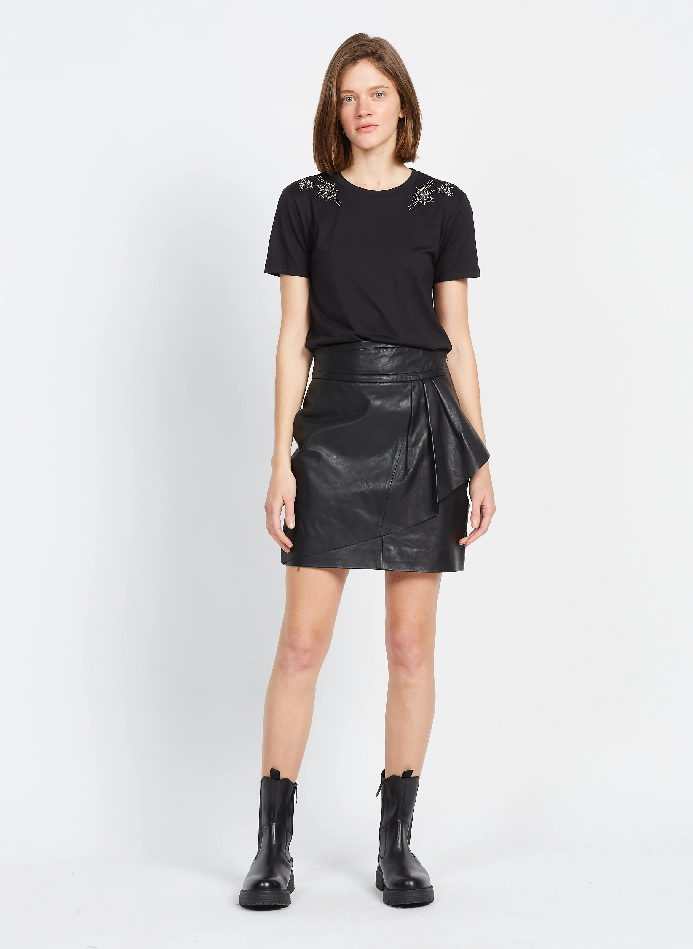 ANTONELLE - Bottines Chelsea en cuir| Noir