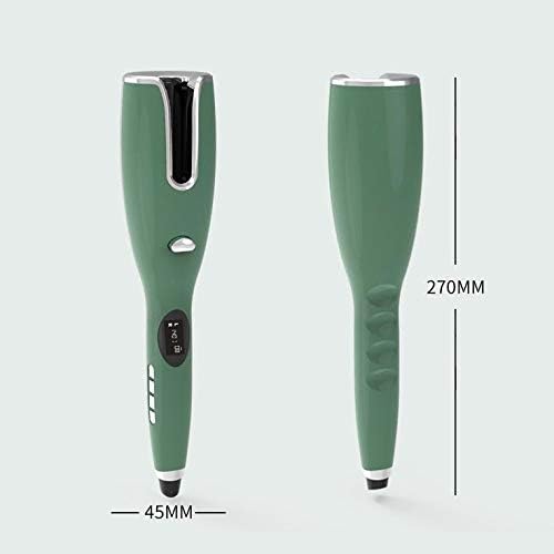 KKMNDE Fer à friser entièrement Automatique avec écran LCD, Fer à friser Professionnel Rapide, Outil de Coiffure, bigoudis à air, Fer à Cheveux Pratique (Couleur : Gris) (D)