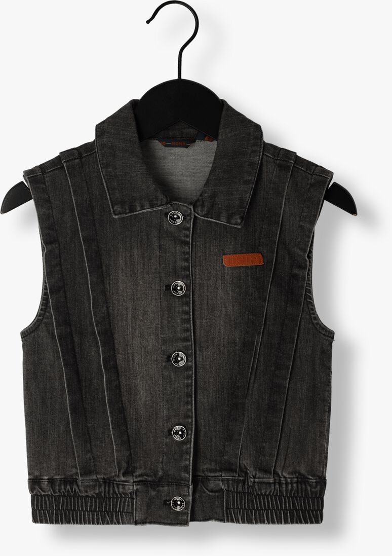 NONO zwarte nono gilet donka girls denim gilette black