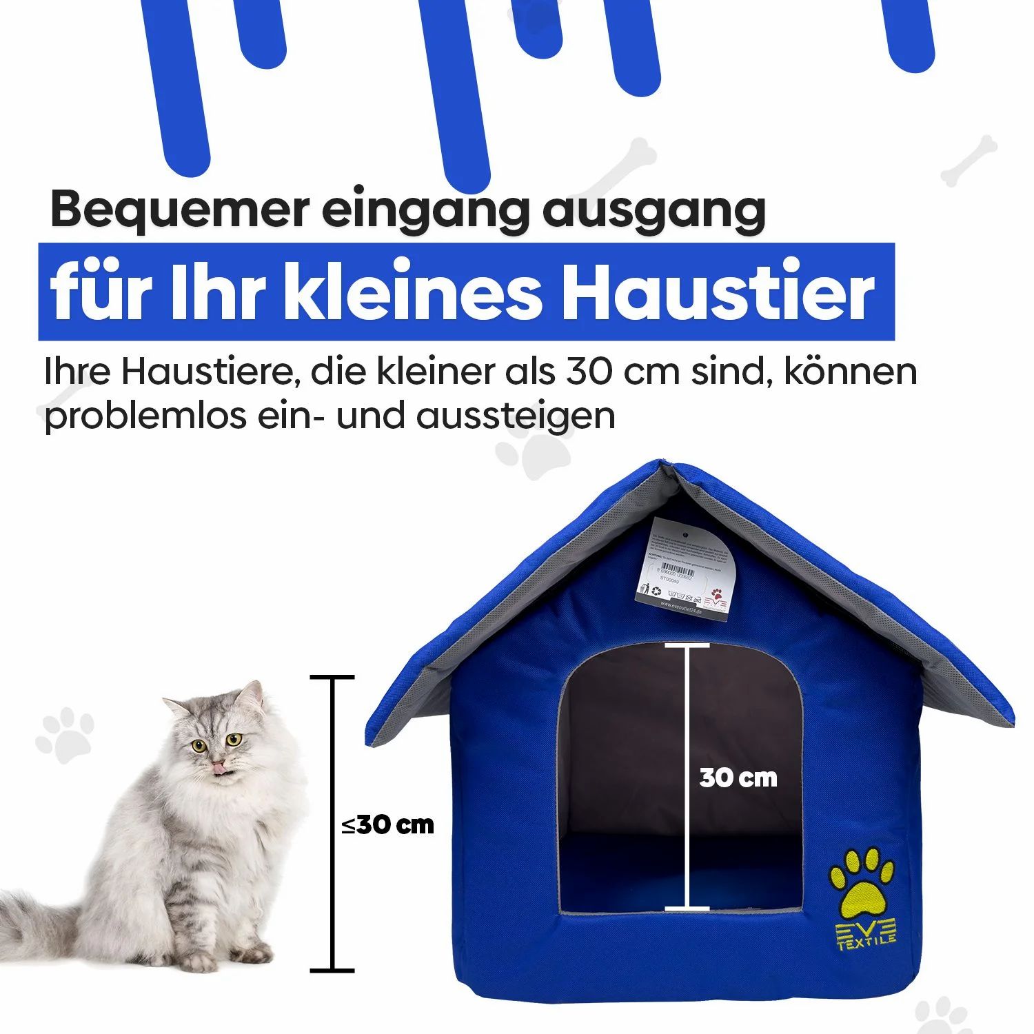EVE Textile Hunde- und Katzen Eskimohaus