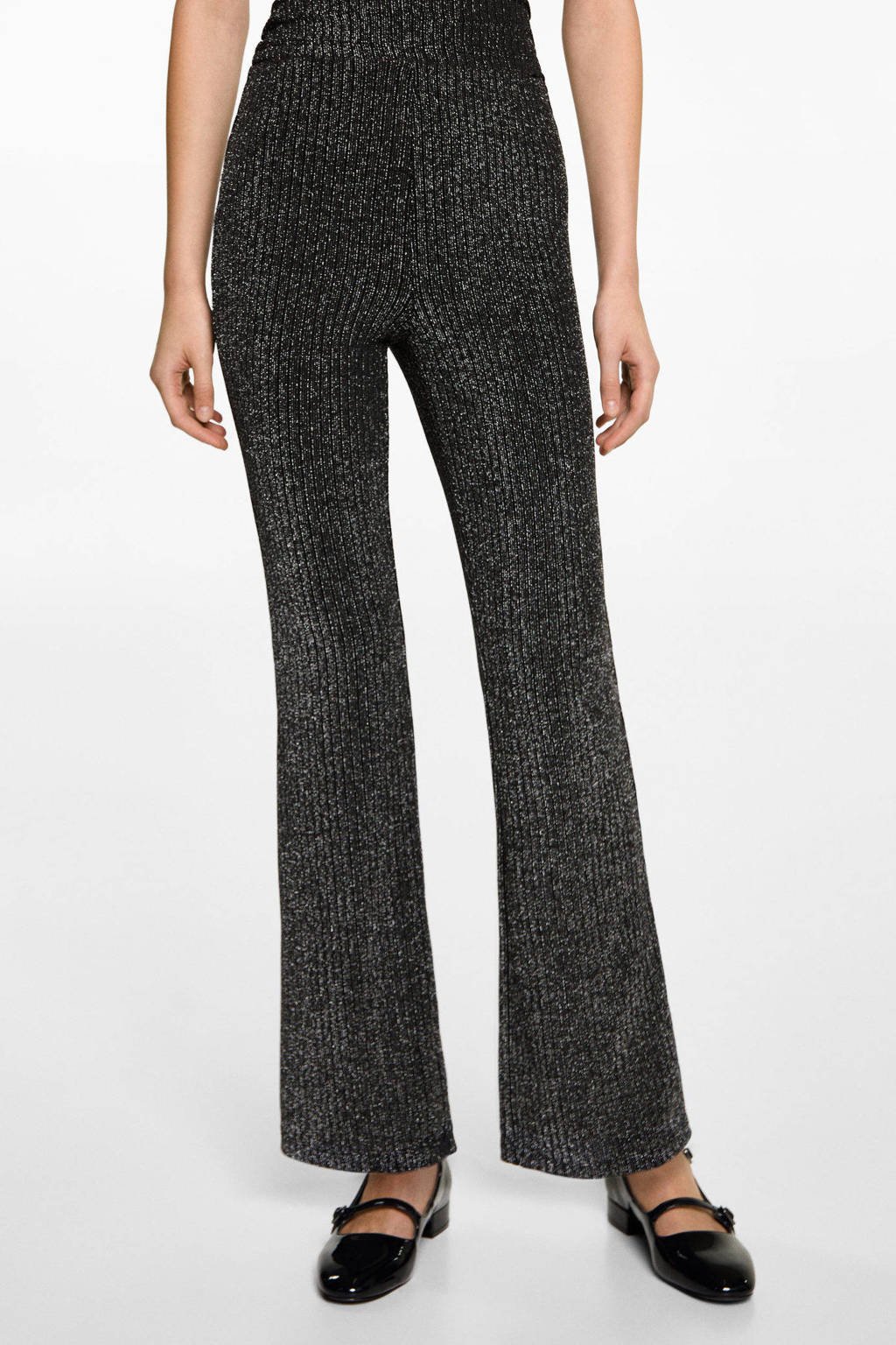 MANGO TEEN casual broek zwart