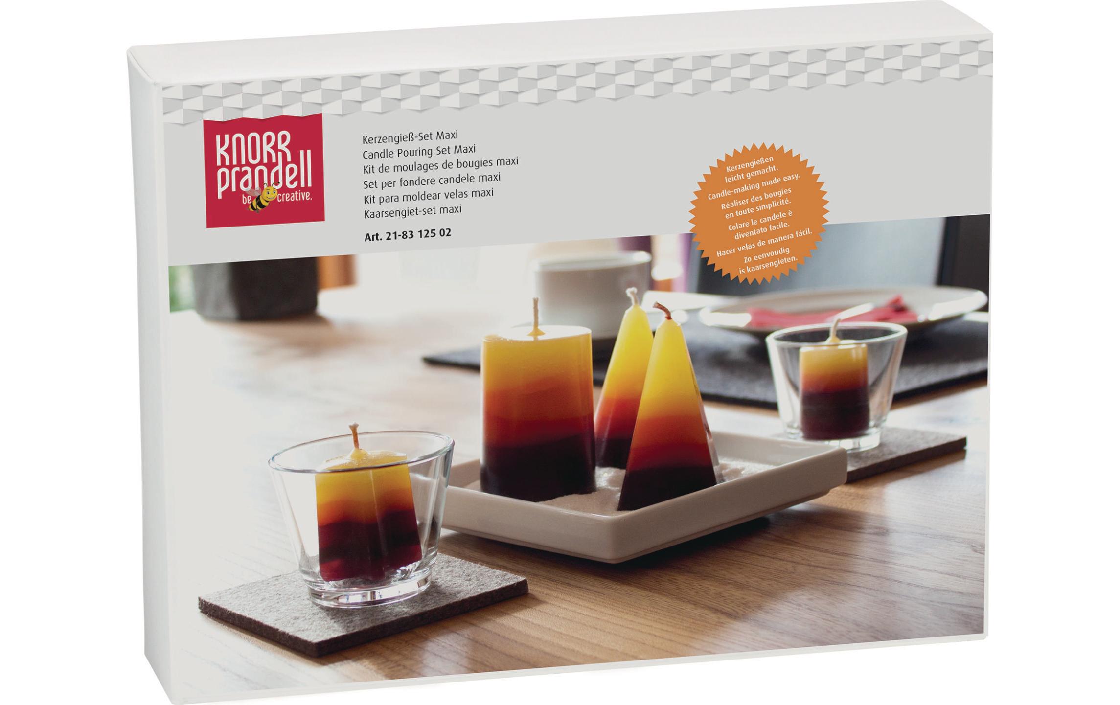 Kerzengiessform 600 g Set, MaxiGiessform für Kerzen