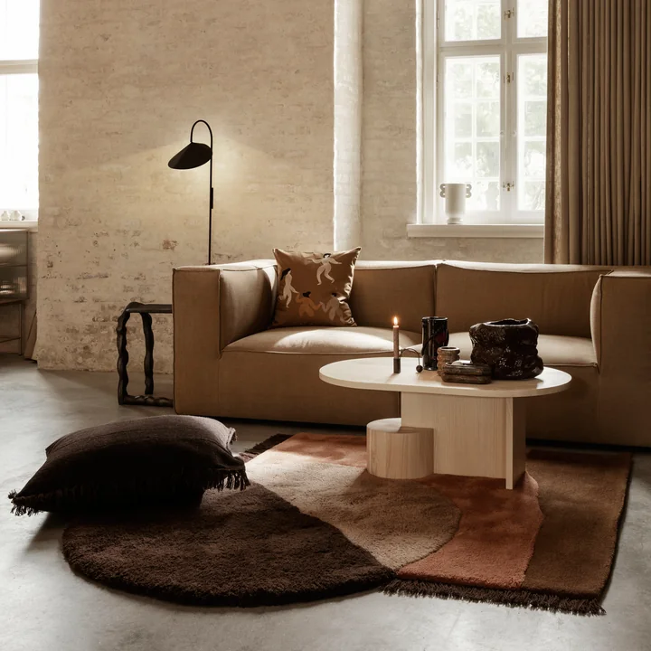 Ferm Living - Kelim Kissen, 50 x 50 cm, merge