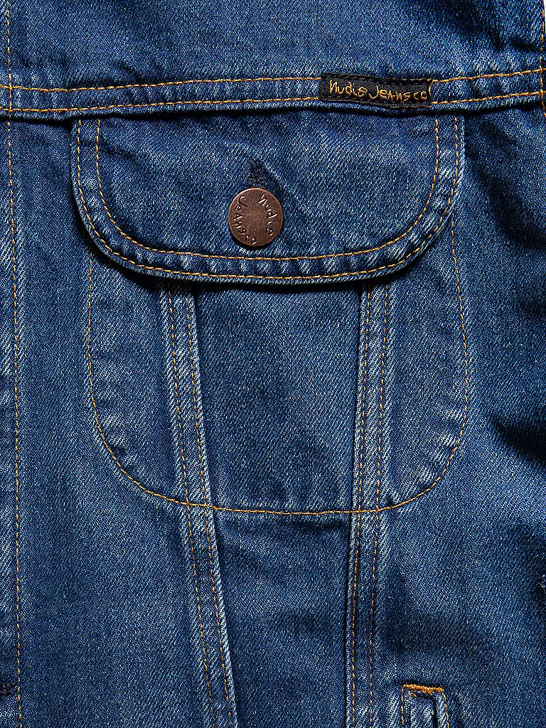 NUDIE JEANS Jeansjacke DANNY GREASE blau