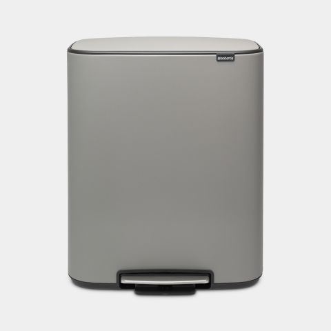 Bo Pedaalemmer 60 liter - Mineral Concrete Grey