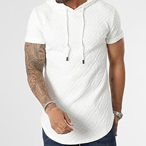 Tee Shirt Capuche Oversize Blanc Renaissance