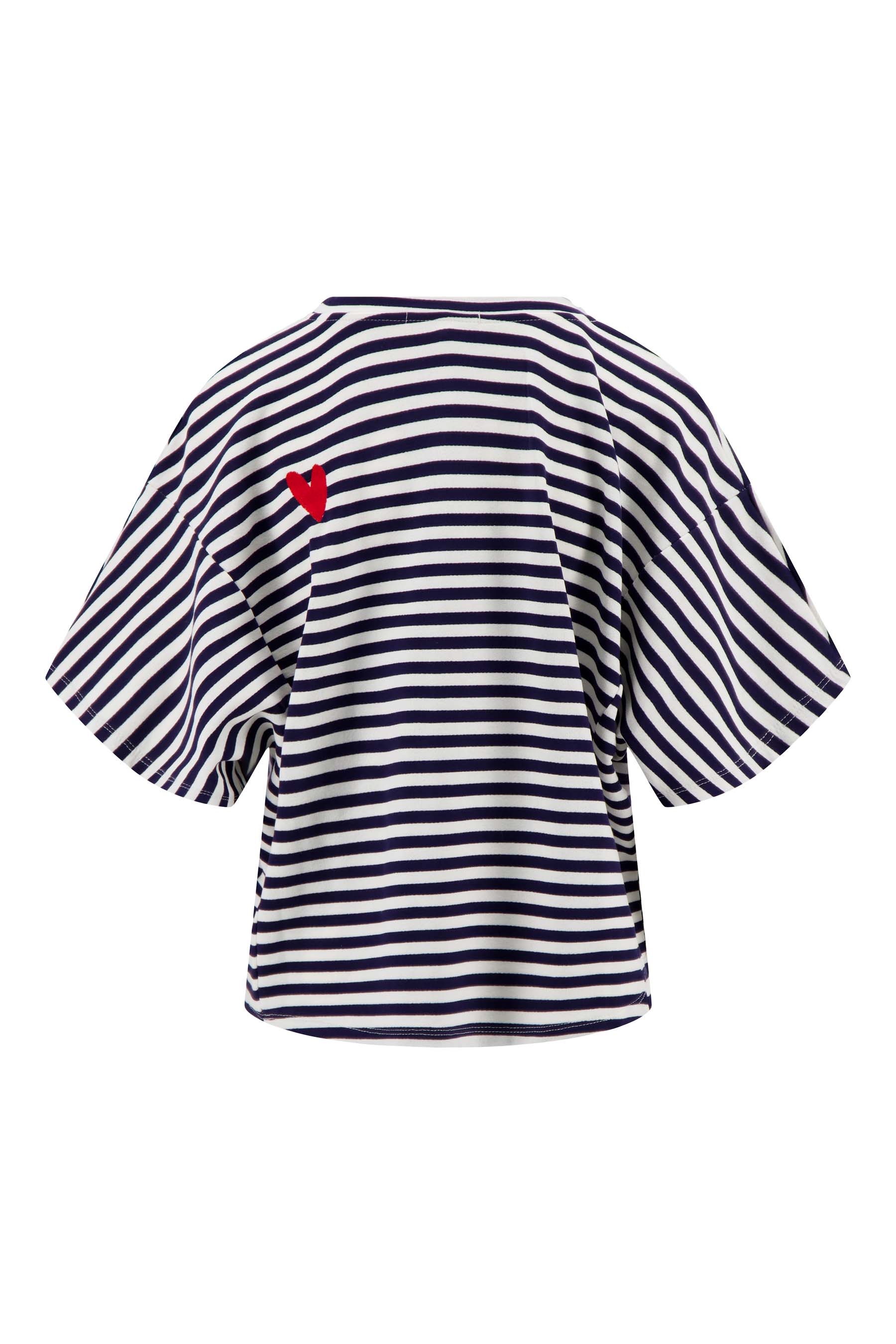Gestreept sweatshirt met details