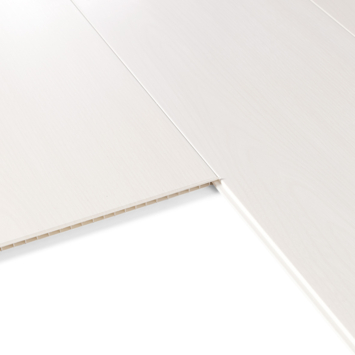 Dumaclip wand- en plafondpaneel PVC essen wit 2.4m2, afm. 120 x 25 cm