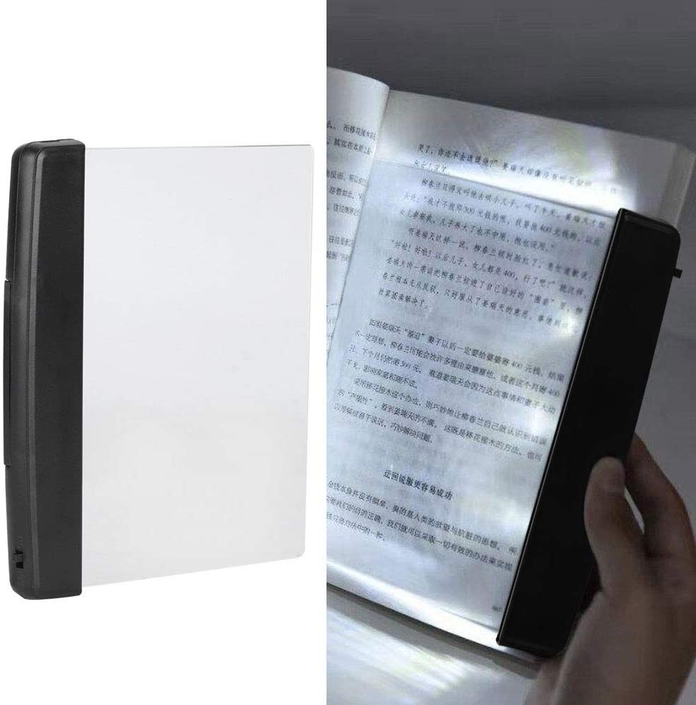 (17x12cm) LED Leselicht Augenschonendes Buch Licht (Batteriebetrieben) - Kaltweiss
