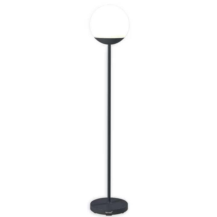 Fermob - MOOON! Akku LED-Stehleuchte, H 134 cm, anthrazit