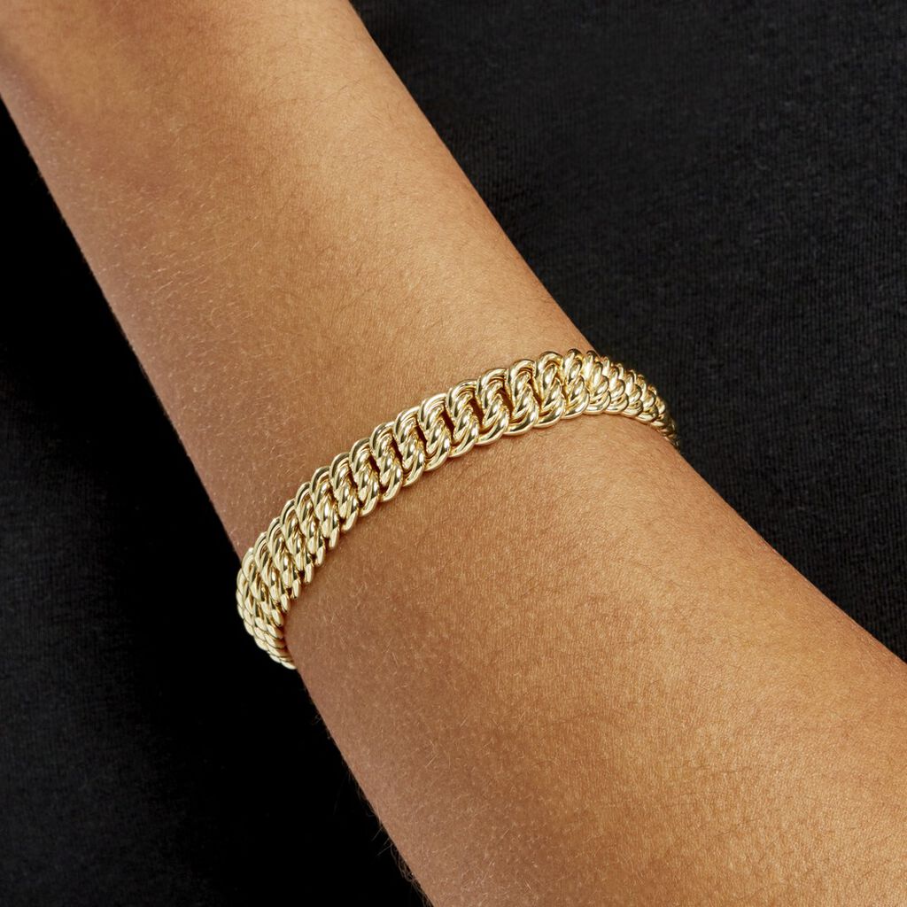 Bracelet Handaae Or Jaune