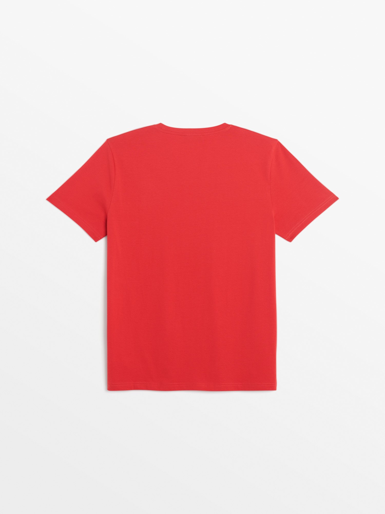 Tee Shirt Homme Manches Courtes Rouge